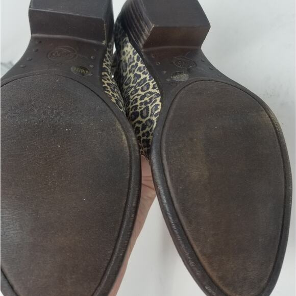 Lucky Brand Basel Animal Print Leather Booties Comfortable Round toe Womens Sz 6 - Picture 8 of 13